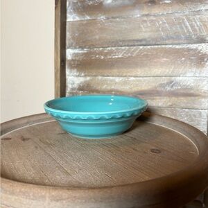 Fiestaware TURQUOISE Mini Pie Dish 6” RARE, NWOT